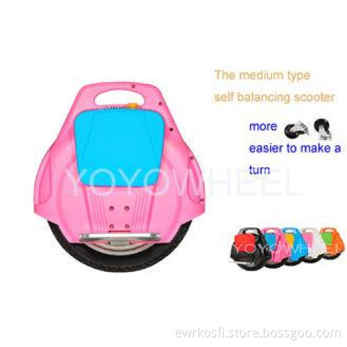 Pink solo wheel foldable One Wheel Stand Up Scooter , Self
